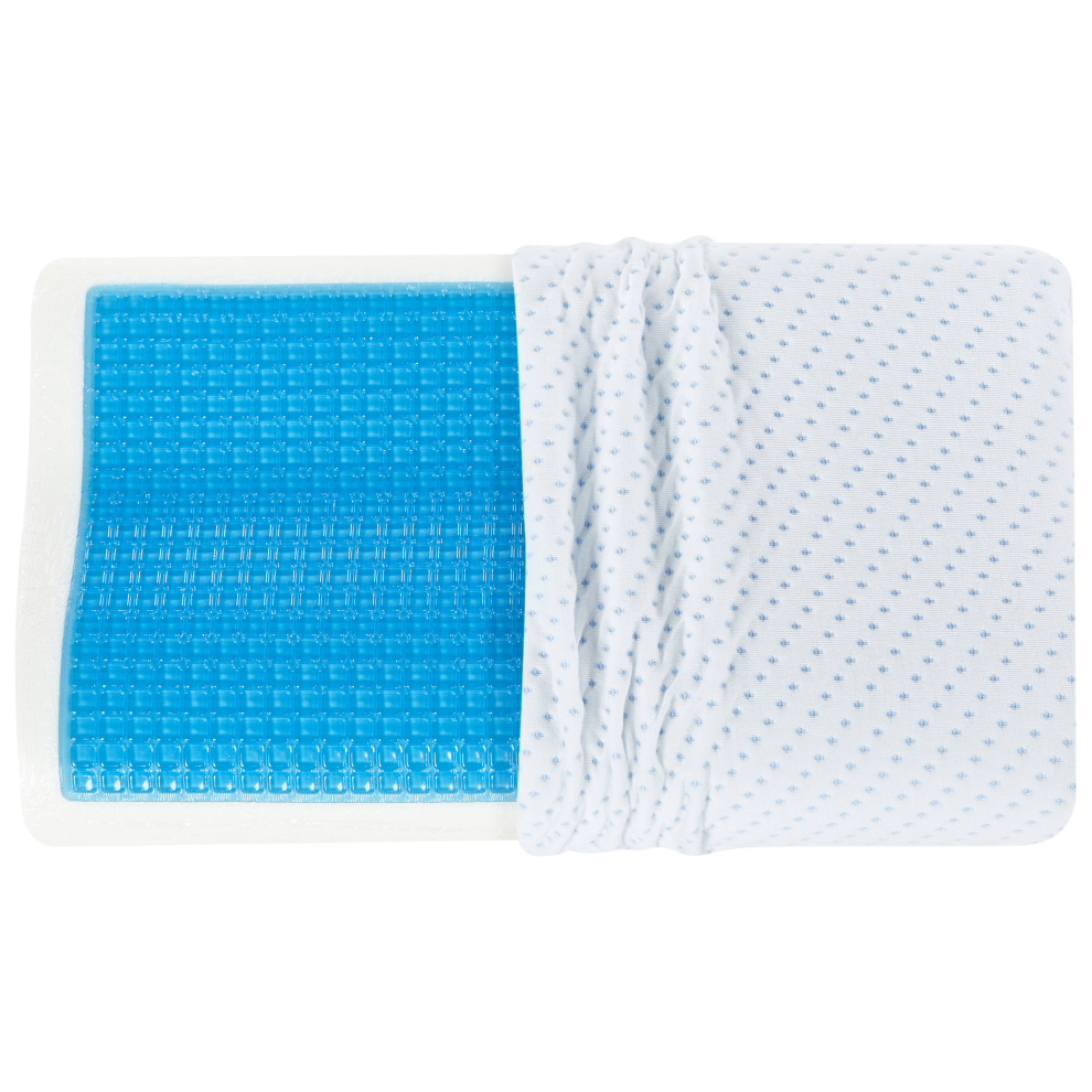 Bed Pillow KANGTO High Memory Foam 30 x 50 cm White