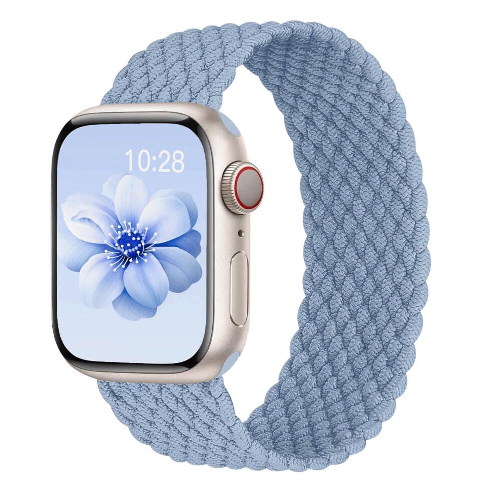 Braided Solo Loop For Apple Watch Band 40Mm 42Mm 41Mm 38Mm 44Mm 46Mm 45Mm Ultra/2 49Mm Men/Women Stretchy Nylon Sport Wristband Strap For Iwatch Bands 715501975602