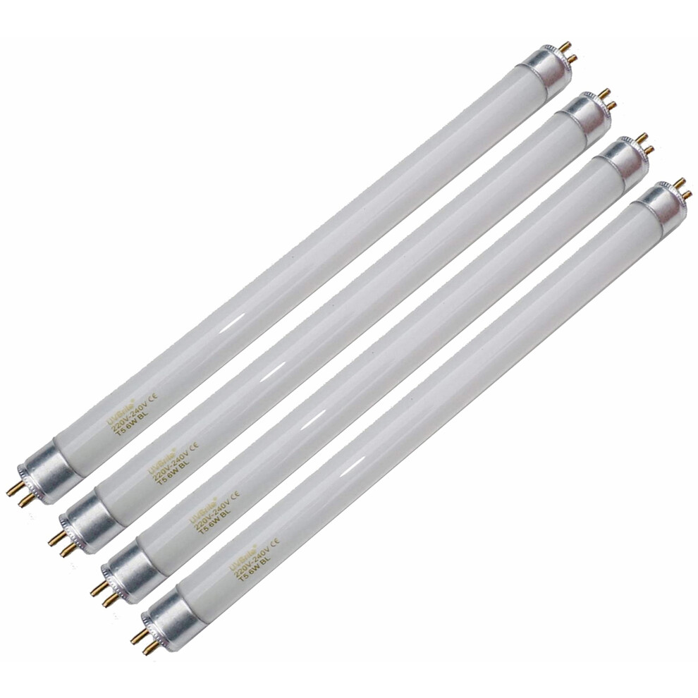 UVBrite® 4 x 4W T5 BL 6 Inch Fly Killer Insect Zapper BL368 UV Bulbs