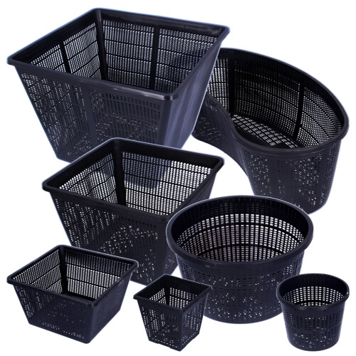 (Kidney Contour, 3) Pond Planting Baskets Black