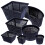 (Medium Square 19x19x9cm, 3) Pond Planting Baskets Black 1