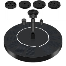 1.5W Solar Fountain Pump With 6 Nozzles Water Pump Liquid 16CM
