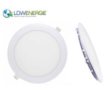 (10 Pack) LOWENERGIE 18w LED Round Ceiling Panel Light Day White Recessed Down Lighting, 225mm Dia, 150w Halogen Equivalent (6000K) [Energy Class A]