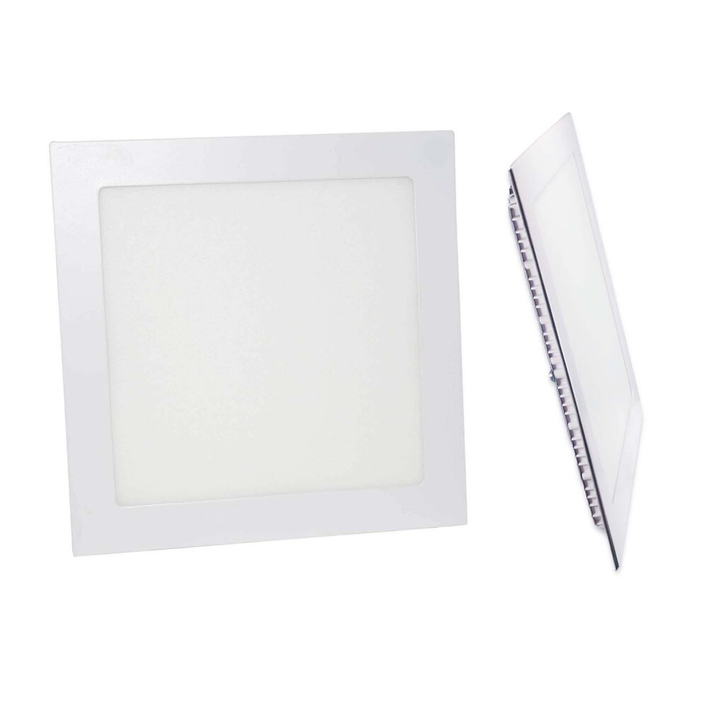 (2 Pack) LED Square Panel Light 18w 6000K