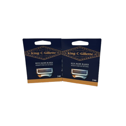 Gillette King C Gillette Razor Blades Pack Of 3 x 2