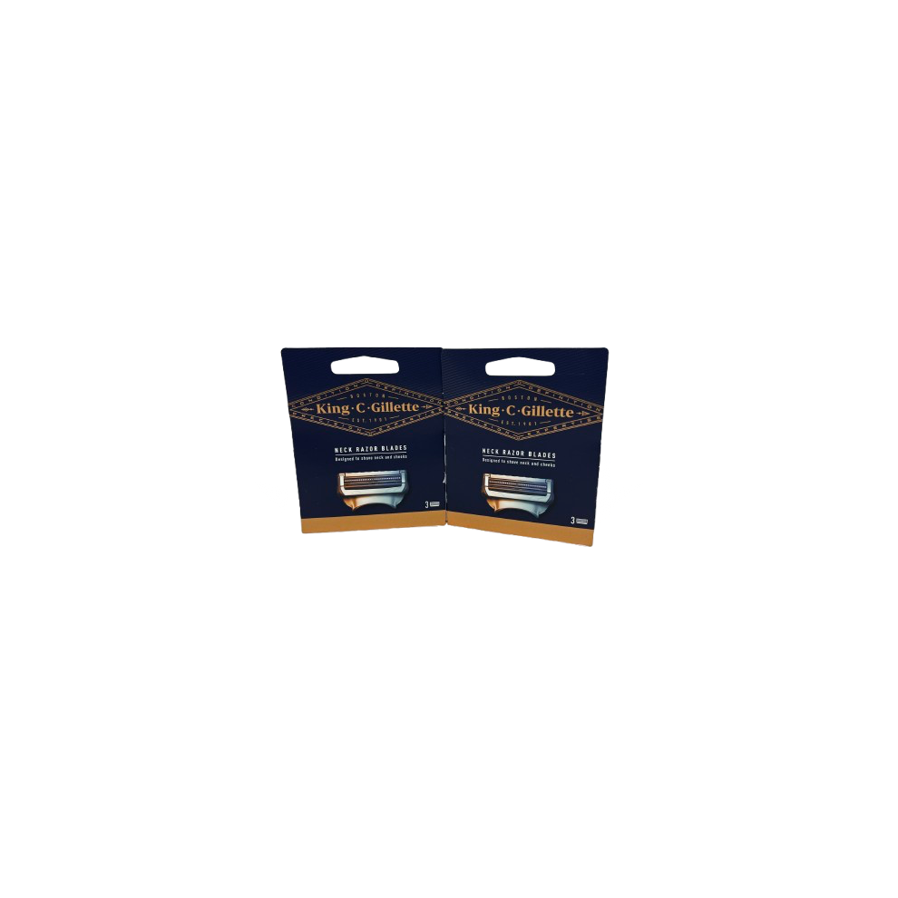 King C Gillette Razor Blades Pack Of 3 X 2