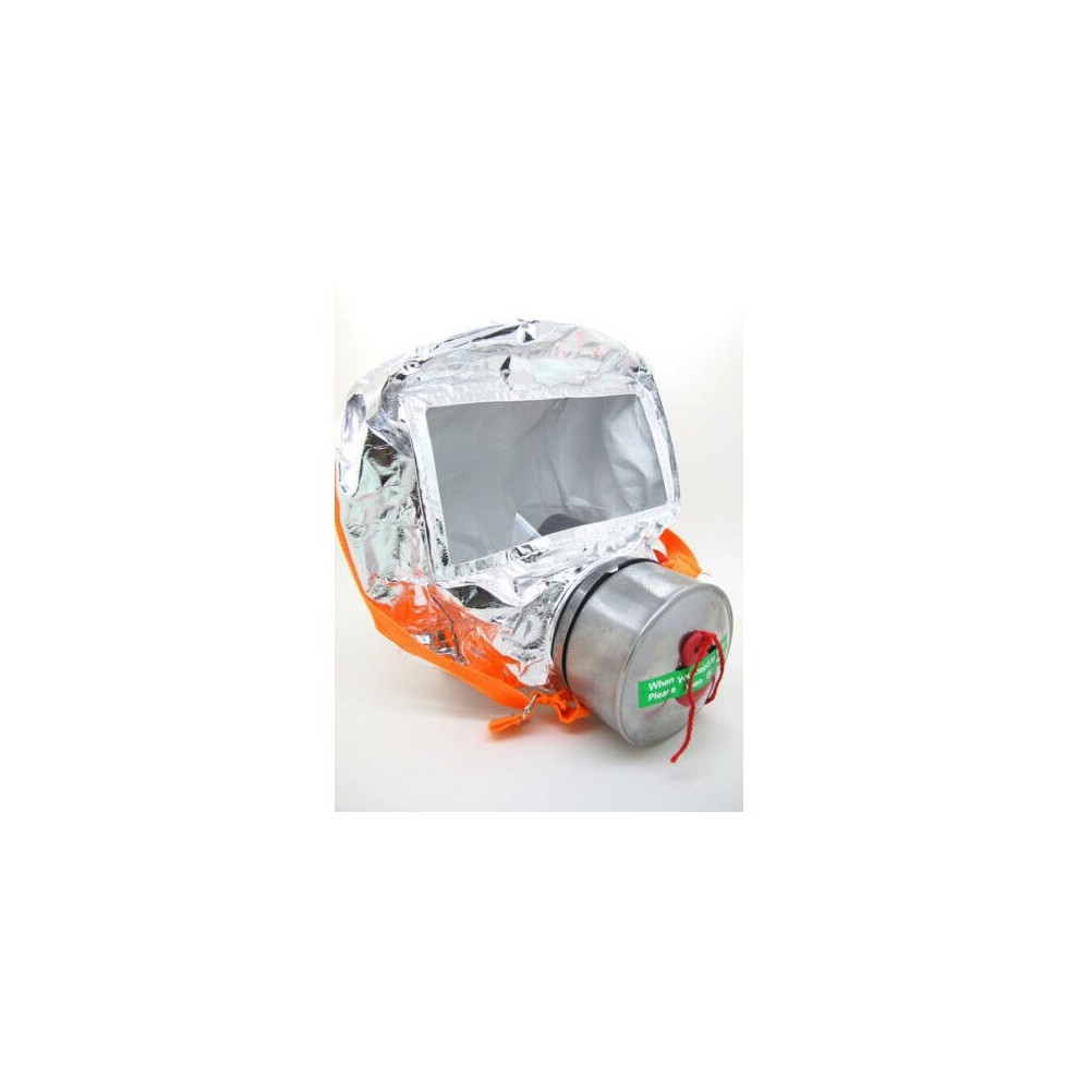 Emergency Escape Smoke Gas Hood Protective Firemask Big Visor Hard Case