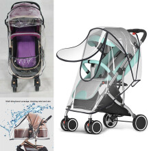 Universal Baby Pushchair Stroller Raincover Clear Rain Cover Pram Buggy  Window