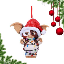 SKESRJTOP Gremlins Gizmo Fairy Light Weihnachtsmütze hängend Weihnachtsschmuck