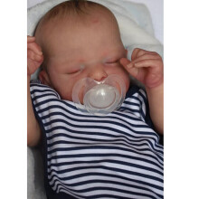 Realborn Reborn Baby Dolls 19" pehmeÃ silikoni nukkuva vastasyntynyt nukke lasten lelu GIF