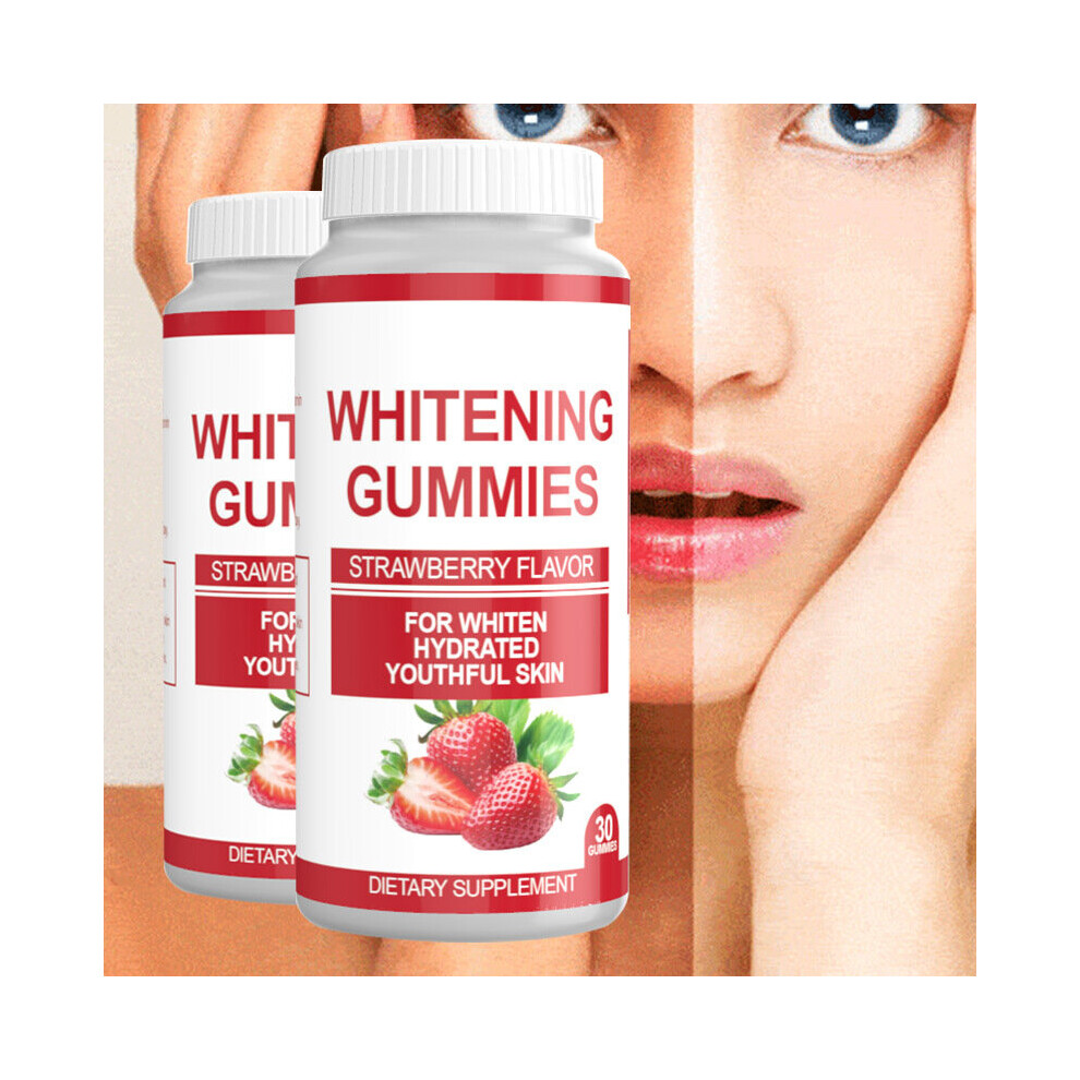 Skesrjtop Whitening Gummies Strawberry Flavor For Whiten Hydraten Skin