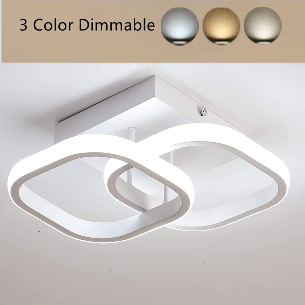 Modern Led Ceiling Light Black Nordic Style Chandelier Creative Design Ceiling Lamp for Bedroom, Kitchen, Corridor, Restaurant, Balcony,3 Color