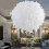 White Feather Shade Droplight Lamp Hanging Ball Bedroom LED Ceiling Light 30CM 1