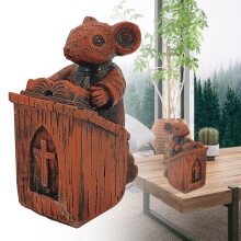 SKESRJTOP Kirche Maus Vikar Kanzel Harz Statue Ornament Home Decor Bibel Kathedrale