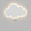 Cloud White Wooden Night Light Wall Mounted Nursery Ceiling Lighting White Light,NOT Battery Operated 1