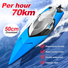 RC Boat 70KM/H Professional Remote Control High Speed Racing Speedboat Endurance 20 Minutes Kids Gifts Toys For Boys