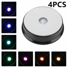4PCS, 7 Farbe LED Licht Basis Stand Halter Multi Farbe für Kristall Ornament Display