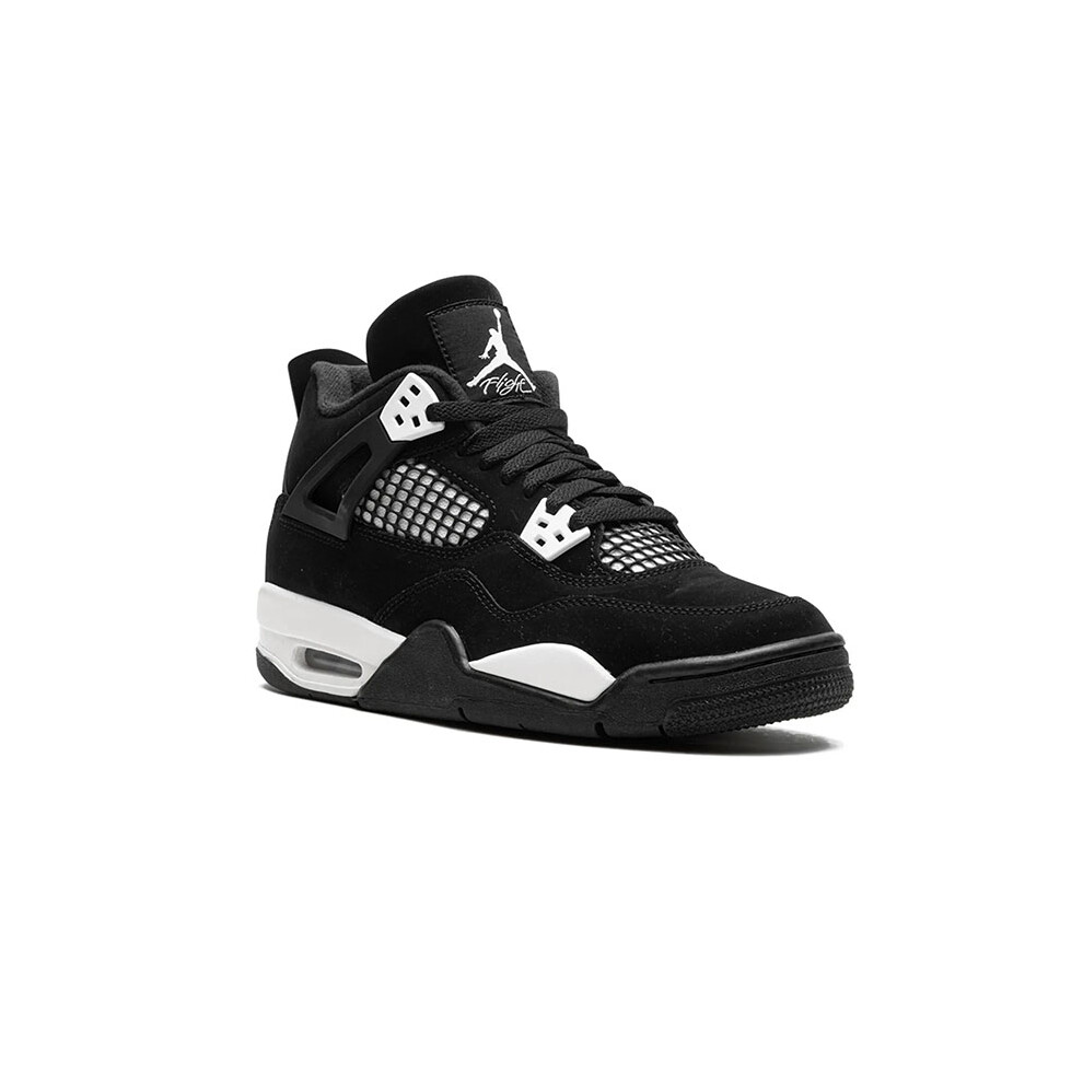 (UK4.5/EUR37.5/23.5CM) Nike Air Jordan 4 Retro White Thunder Boy's Women Gs Shoes Trainers