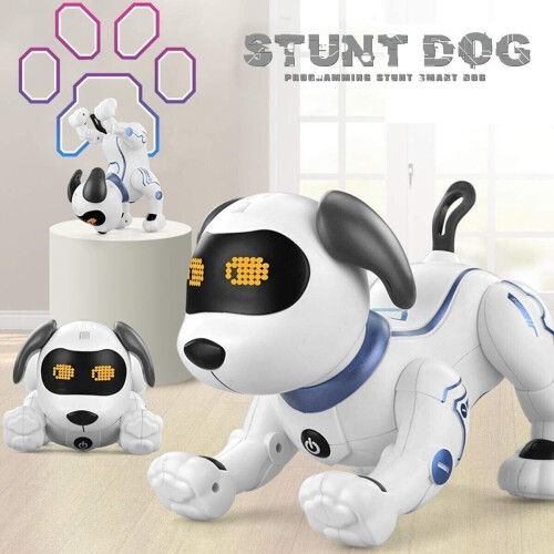 Robot Stunt Dog: Voice-Controlled Walking & Dancing RC Robotic Dog with Touch Interaction (3 Modes)