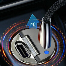 100W Autoladegerät Superschnellladegerät Autoladegerät Versteckte Ladegeräte USB
