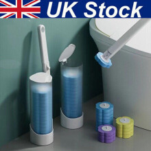 Disposable Toilet Brush Wands Toilet Brush Bowl Cleaners Replaceable Head Set