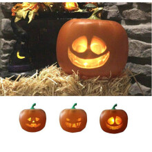 Halloween Animated Pumpkin Speaker TV Sound Talks Prop Decoration