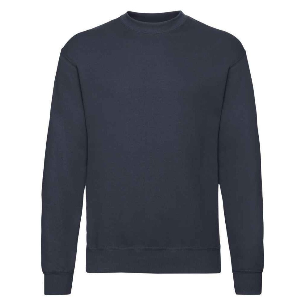(4XL, Deep Navy) Fruit of the Loom Unisex Adult Classic Drop Shoulder Sweatshirt