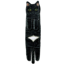 (Black, One size) 15%OFF Quick-Dry Hanging Hand Towel Birthday Funny Gifts For Cat Lovers Face Towels Hot