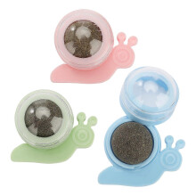 (pinkgreenblue, snails) Cat Chew Toy Safe Non-toxic Practical Natural Materials ABS+PC+Catnip Unique Design 6 X 5 Cm