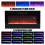 (White) 3 Flame LED Colors Freestanding Surround Set TV Unit with Remote Control 7