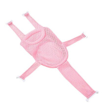 (Pink, One size) Baby Adjustable Bath Mat Non-slip Bathtub Seat Support Mat Newborn Safe Bathing,100% New
