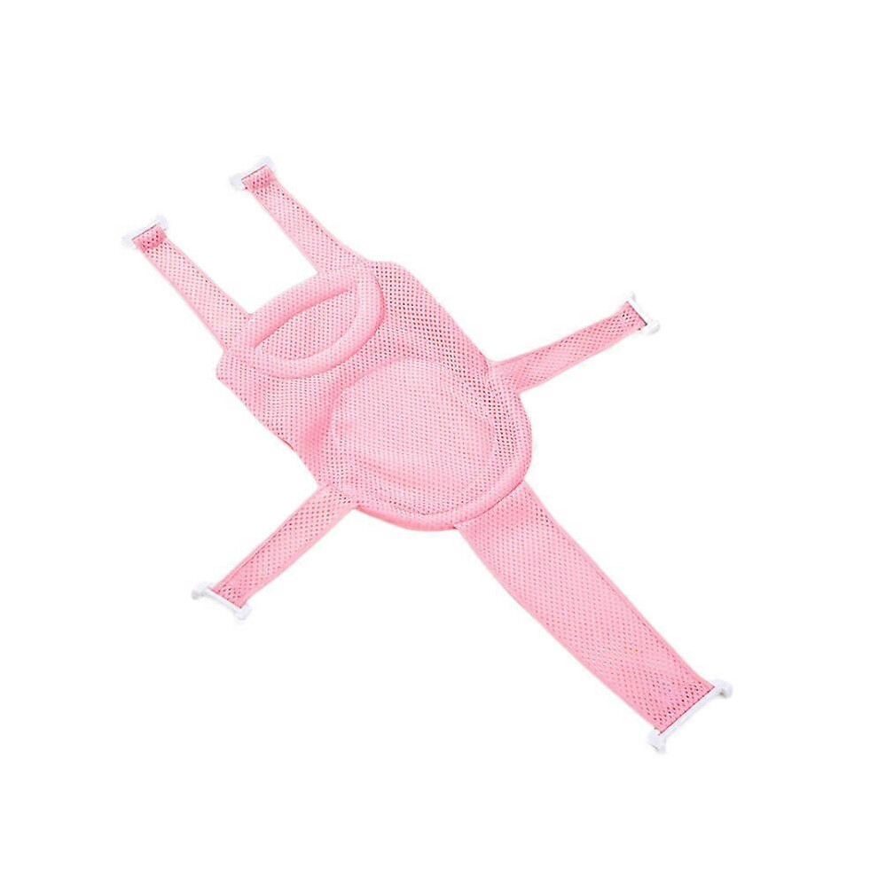 (, One Size) Baby Adjustable Bath Mat Non-Slip Bathtub Seat Support Mat Newborn Safe Bathing,100% New Pink Lucky Step