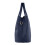 Living And Home Blue Classic Lychee Grain Tote Handbag 3