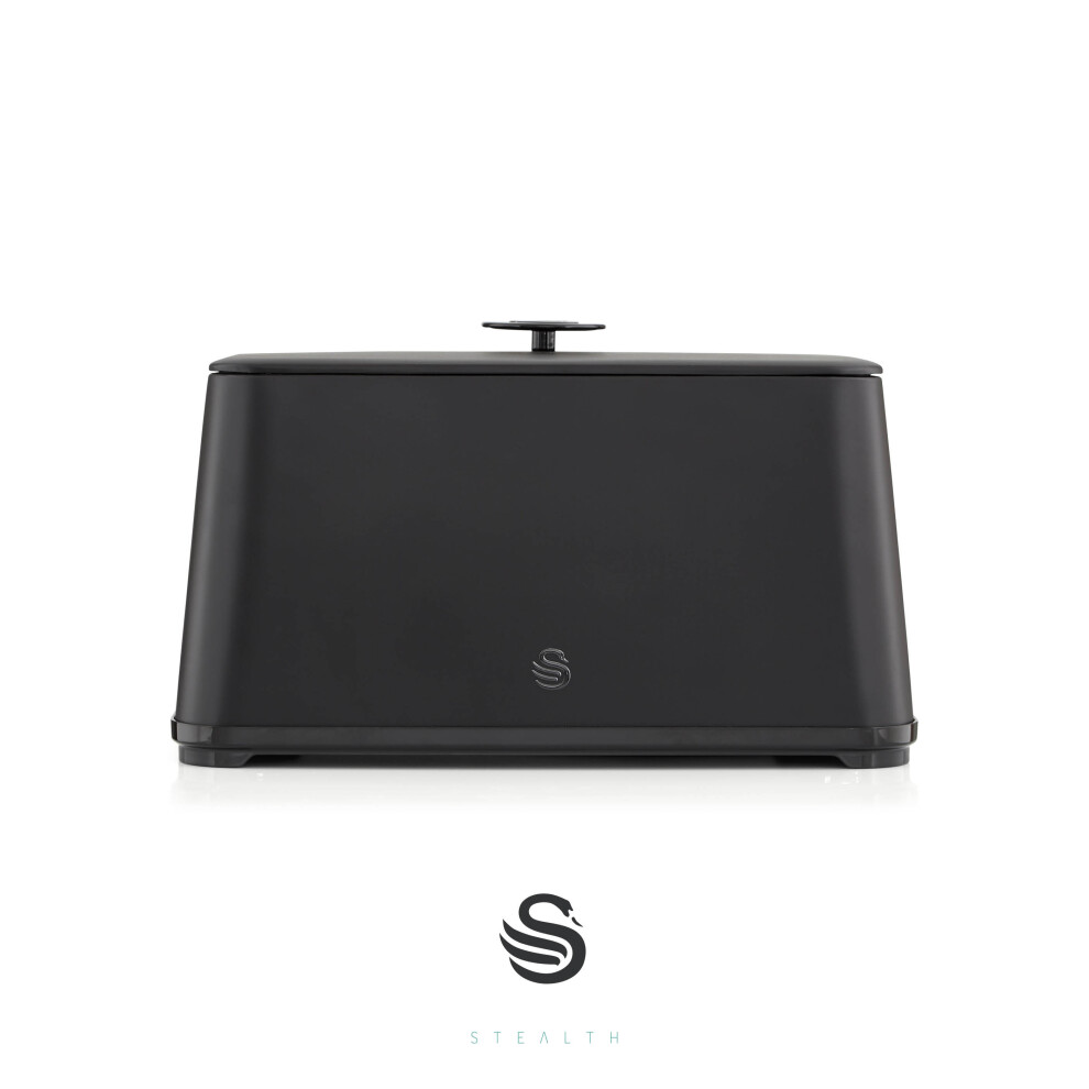 Swan Stealth Bread Bin SWKA18520BLKN (Black)