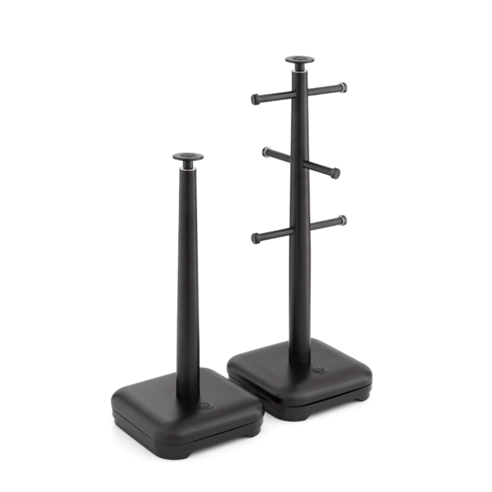 Swan Stealth Towel Pole & Mug Tree Set SWKA18522BLKN (Black)