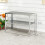 Outsunny Outsunny 2 Tier Potting Bench Table, Galvanised Work Bench, Silver Tone 3