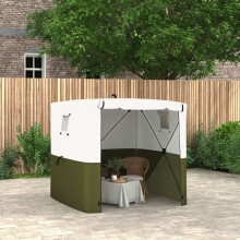 Outsunny 2 x 2m Pop Up Gazebo with Sides Easy up Party Tent with Carry Bag Green