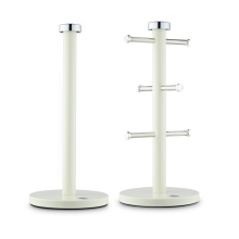 Swan TownHouse Towel Pole & Mug Tree Kitchen Set SWKA18531CN (Cream)