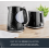 Tower Tower Sonar Bread Bin T826219BLK (Black) – 16L Roll-Top, Ventilated Iron Bread Storage, Modern Kitchen 4