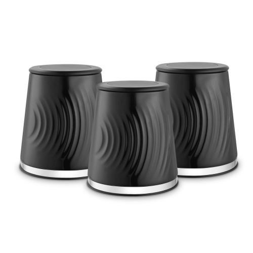 Tower Tower Sonar Canisters Kitchen Set T826220BLK (Black)