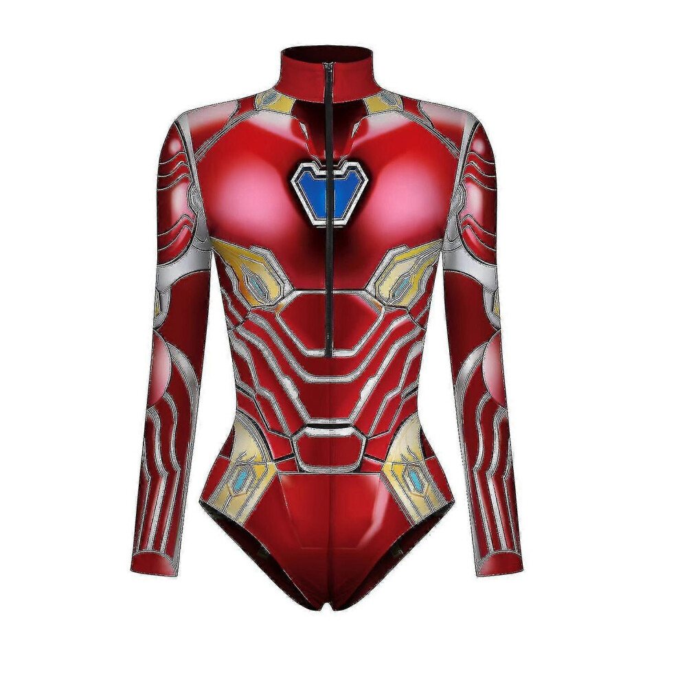 Hiigyl (C, M) New Superhero Cosplay Sexy Spiderman Costume Bodysuit Halloween Carnival Party Disguise For Women