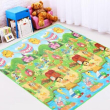 200X180CM KIDS CRAWLING 2 SIDE PLAY MAT EDUCATIONAL GAME SOFT FOAM PICNIC CARPET