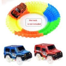 2X Cars for Amazing Tracks Glow in the Dark Racetrack Light Up Race Car XMAS Toy