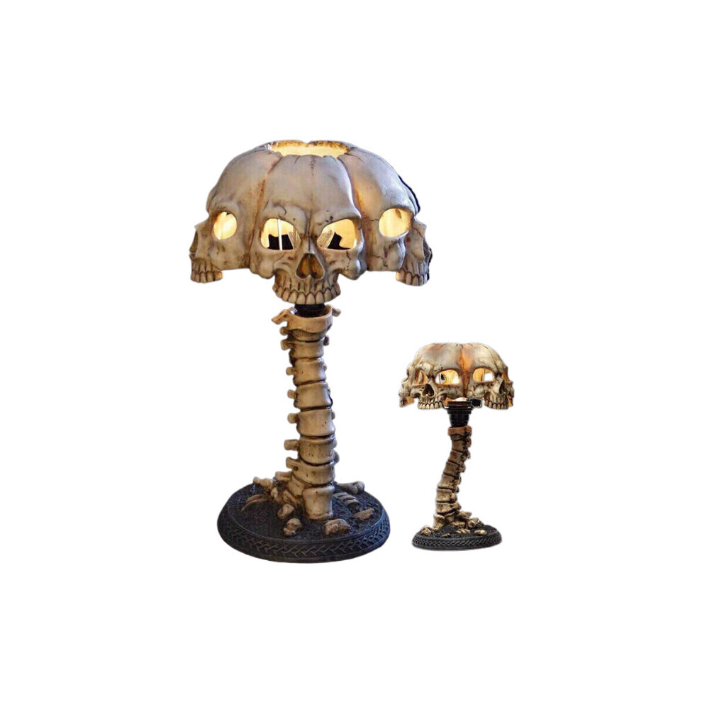 Skull Skeleton Lamps 3D LED Horror Halloween Desk Light Haunted House