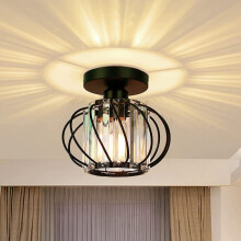 HOME Modern Crystal Ceiling Light Fixture- Industrial Ceiling Lighting LED Crystal Chandeliers Fitting for Kitchen Hallway Dining Rooms Living Room