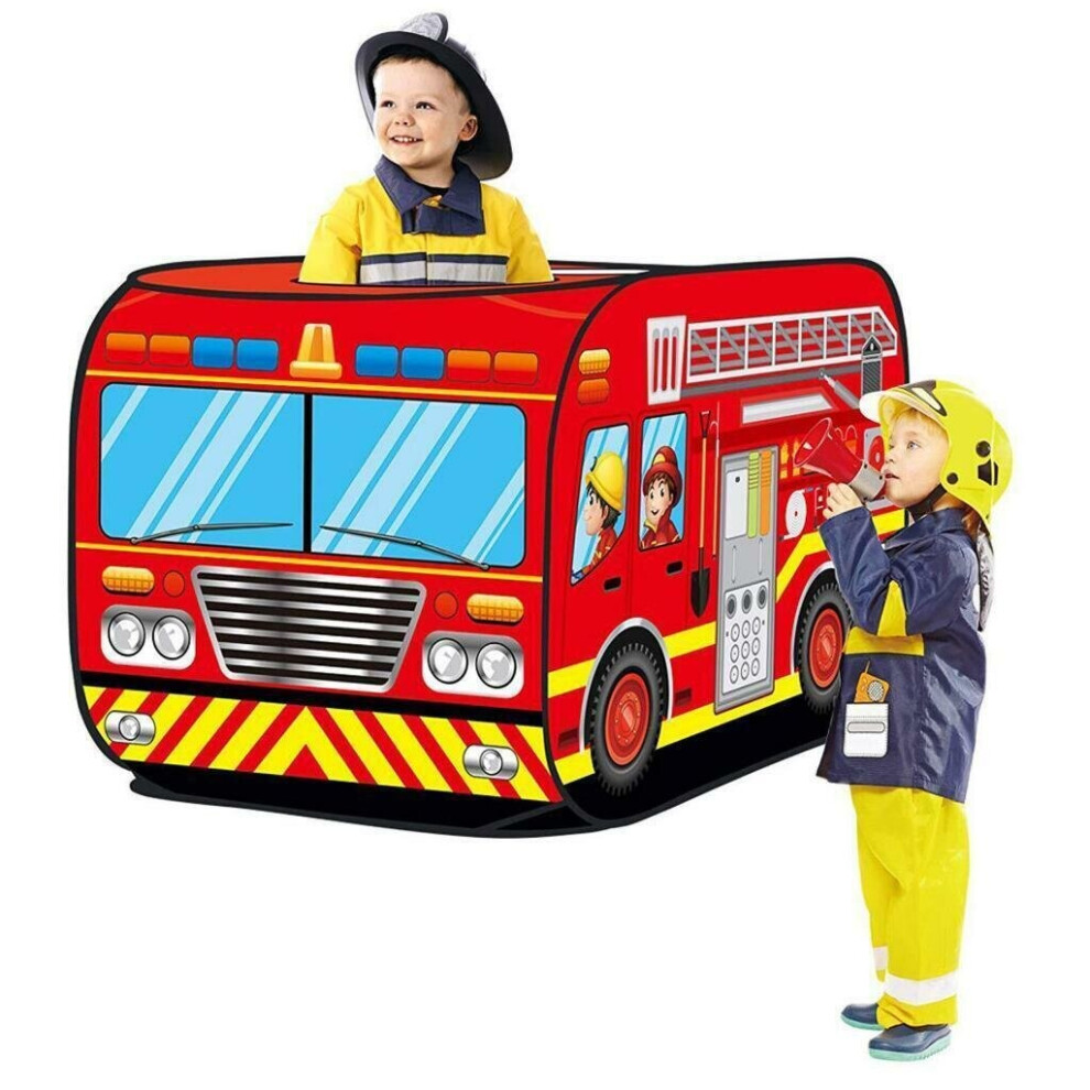 Play Tent House Up Fire Truck Indoor Outdoor Garden Lawn Birthday Toys