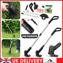 Garden Lawn Rechargeable Weed Strimmer Cutter Electric Cordless Grass Trimmer USB