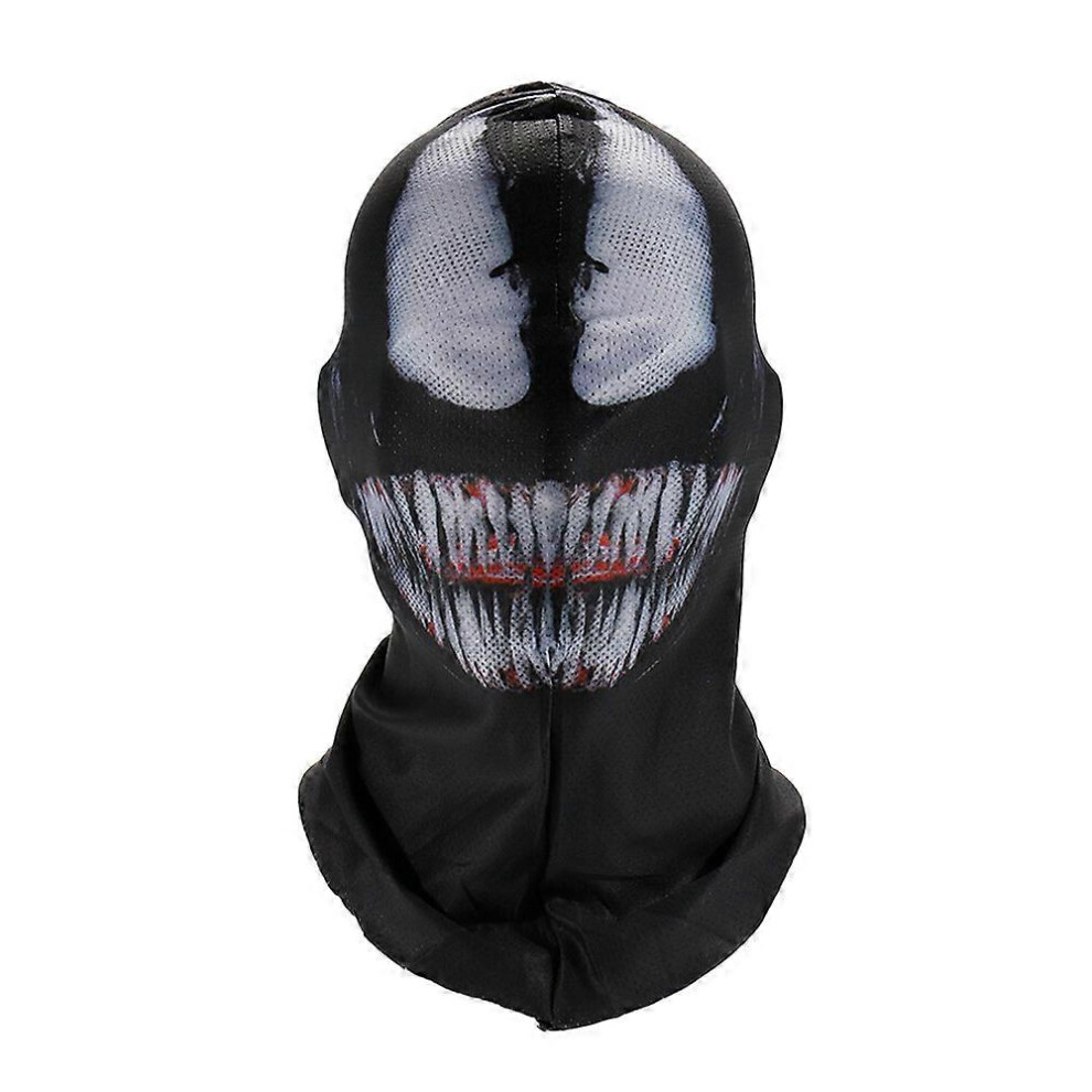 (B1, One Size) Venom Balaclava Mask Cosplay Outdoor Superhero Motorcycles Riding Skull Face Shield Halloween Party Costume Props 6910598018964