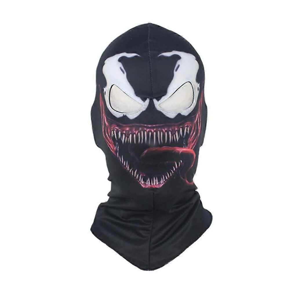 (DELUXE A2, One size) Venom Balaclava Mask Cosplay Outdoor Superhero Motorcycles Riding Skull Face Shield Halloween Party Costume Props-image-OPC-PFY9DJC-NEW