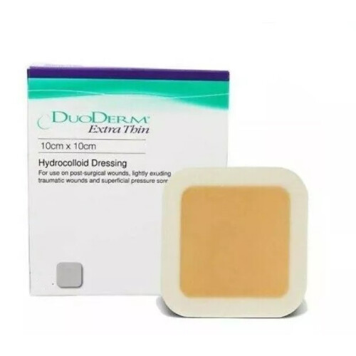Duoderm Extra Thin 10cm x 10cm Hydrocolloid Dressing Pressure Wounds 2